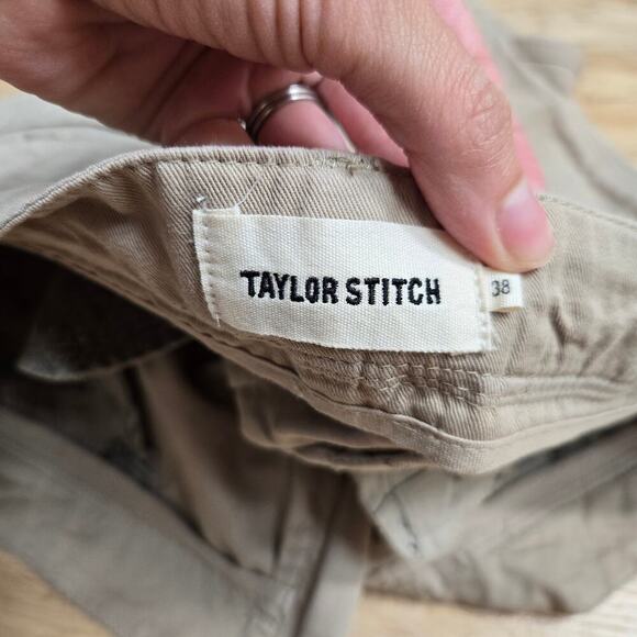 Taylor Stitch Men's Morse Pant Straight Leg Tailored Fit Sand Slub 38 - Picture 10 of 12